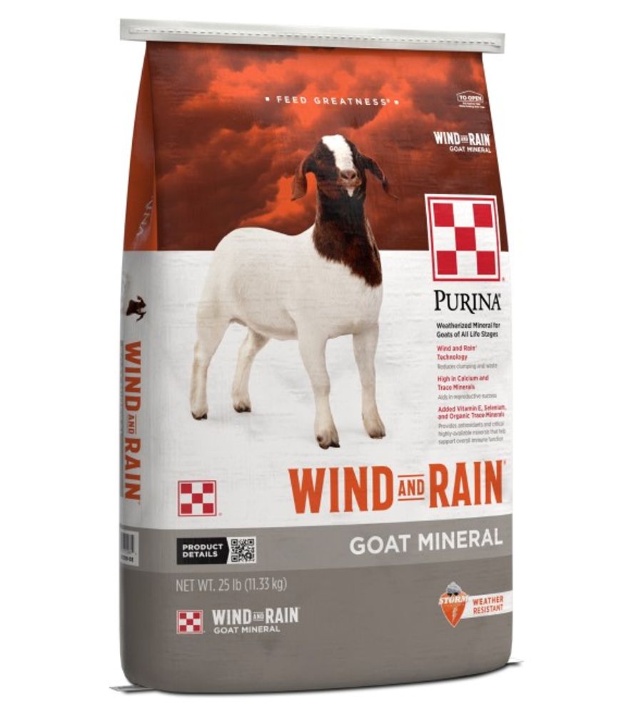 Purina, Wind and Rain Goat Mineral, 25 lb
