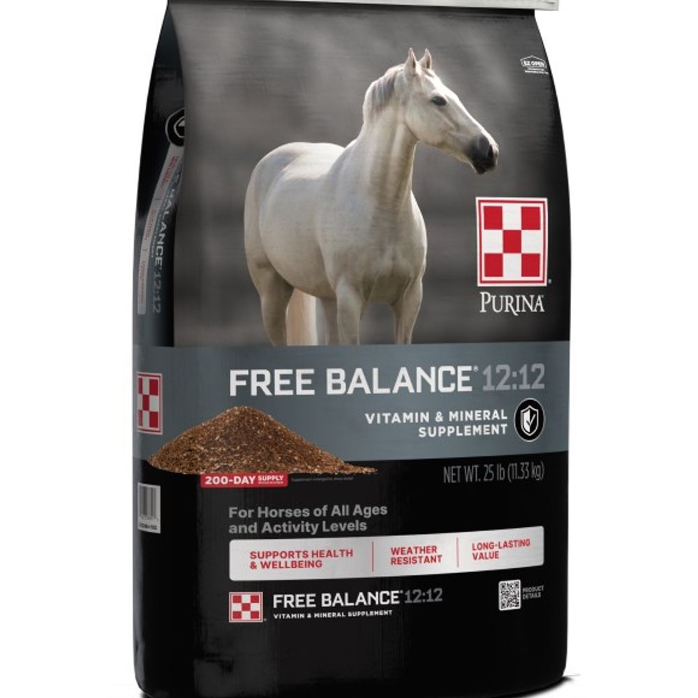 Purina, Free Balance 12:12 Horse Vitamin & Mineral Supplement, 25 lb