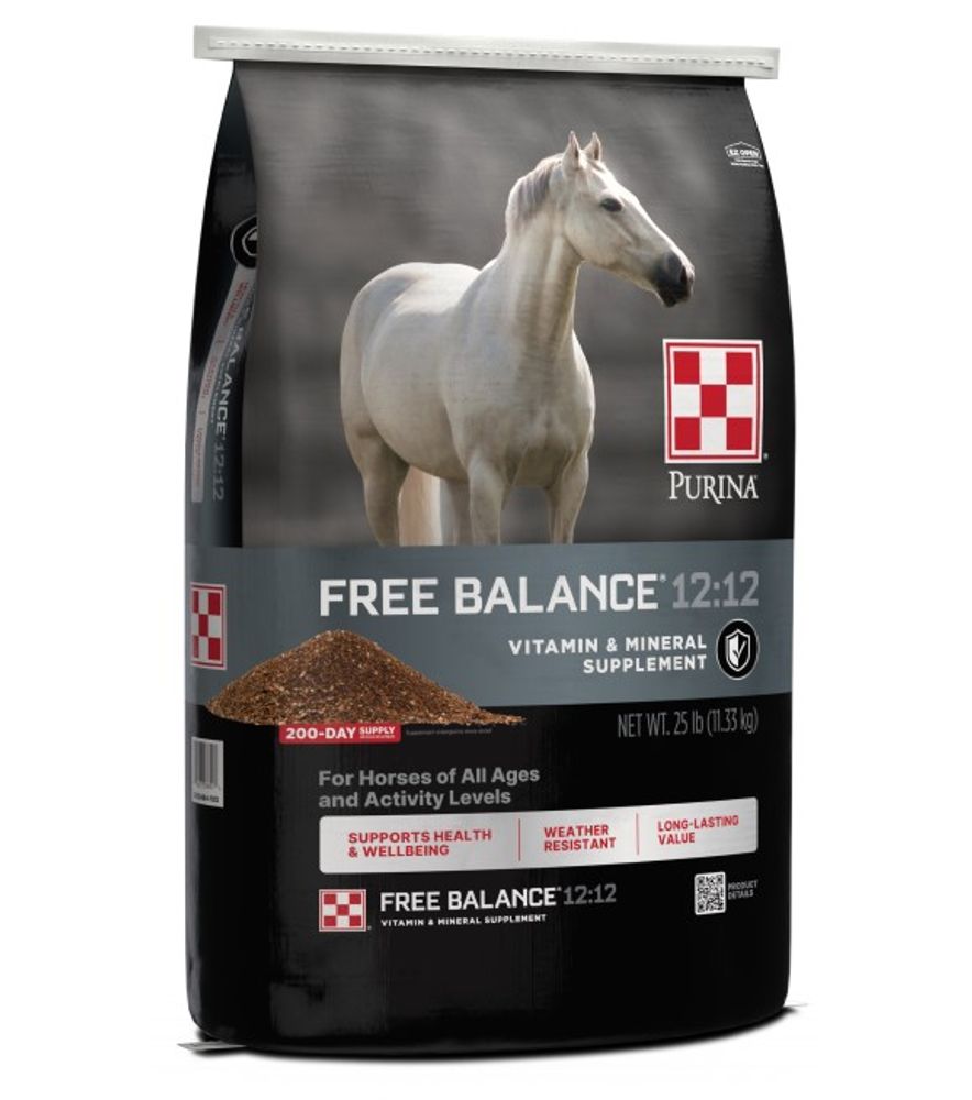 Purina, Free Balance 12:12 Horse Vitamin & Mineral Supplement, 25 lb