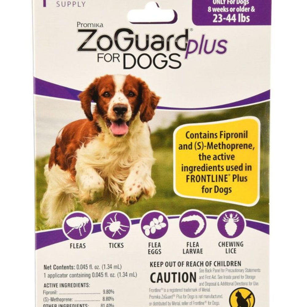 Promika ZoGuard, Spot on Flea & Tick Treatment for Dogs, 3pk
