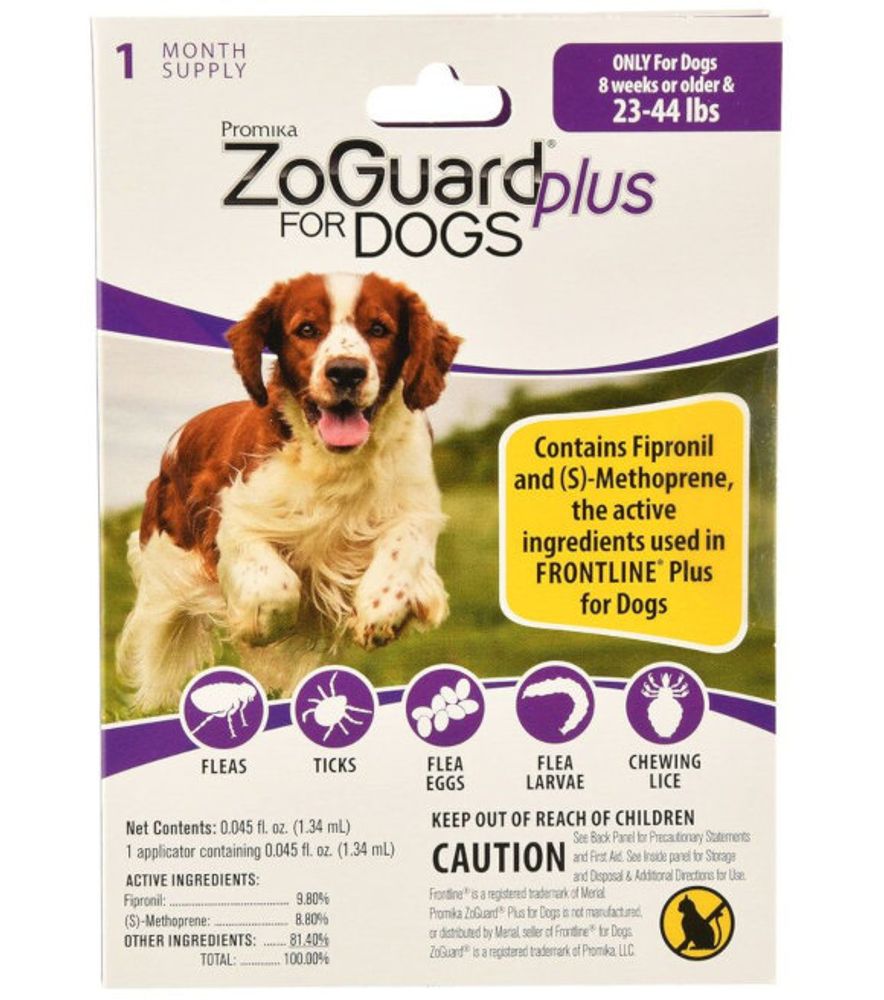 Promika ZoGuard, Spot on Flea & Tick Treatment for Dogs, 3pk