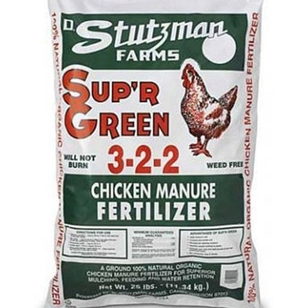 Chicken Manure Sup'R Green 3-2-2, 25 lb