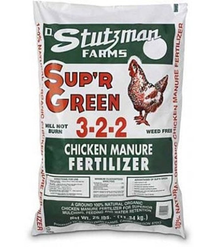 Chicken Manure Sup'R Green 3-2-2, 25 lb