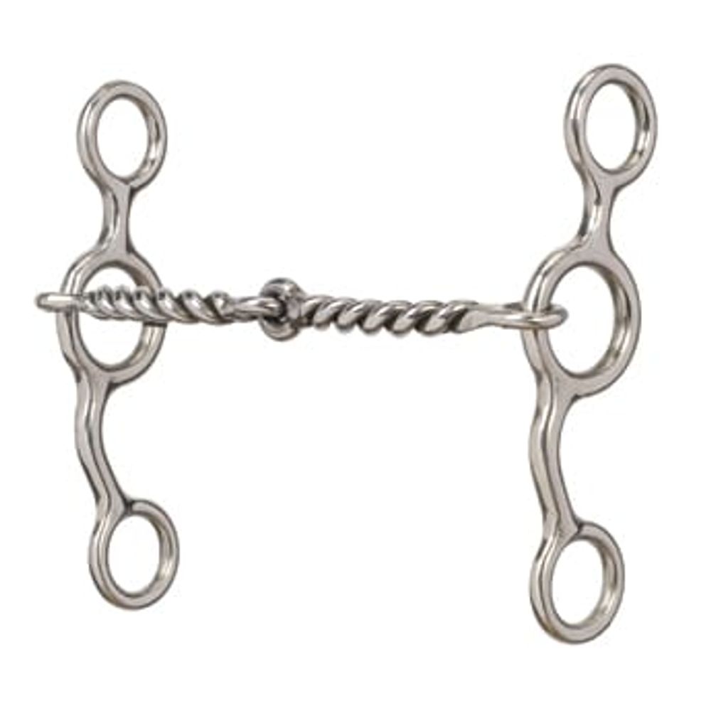Weaver Leather All Purpose Bit with 5" Sweet Iron Twisted Wire Snaffle Mouth