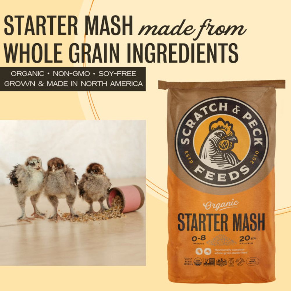 Scratch & Peck, Naturally Free Starter Mash, 40 lb