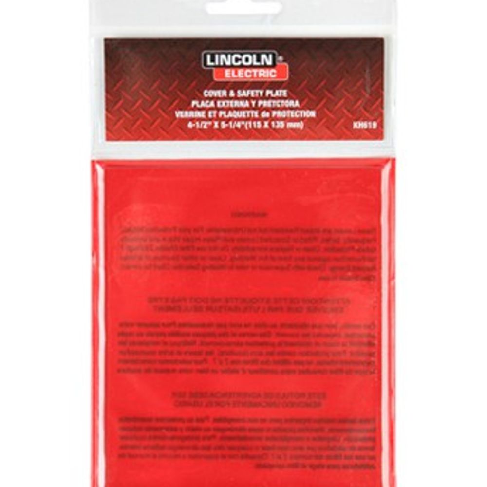 Lincoln Electric Welding Helmet Replacement Lens, Clear 4.5" X 5.25"