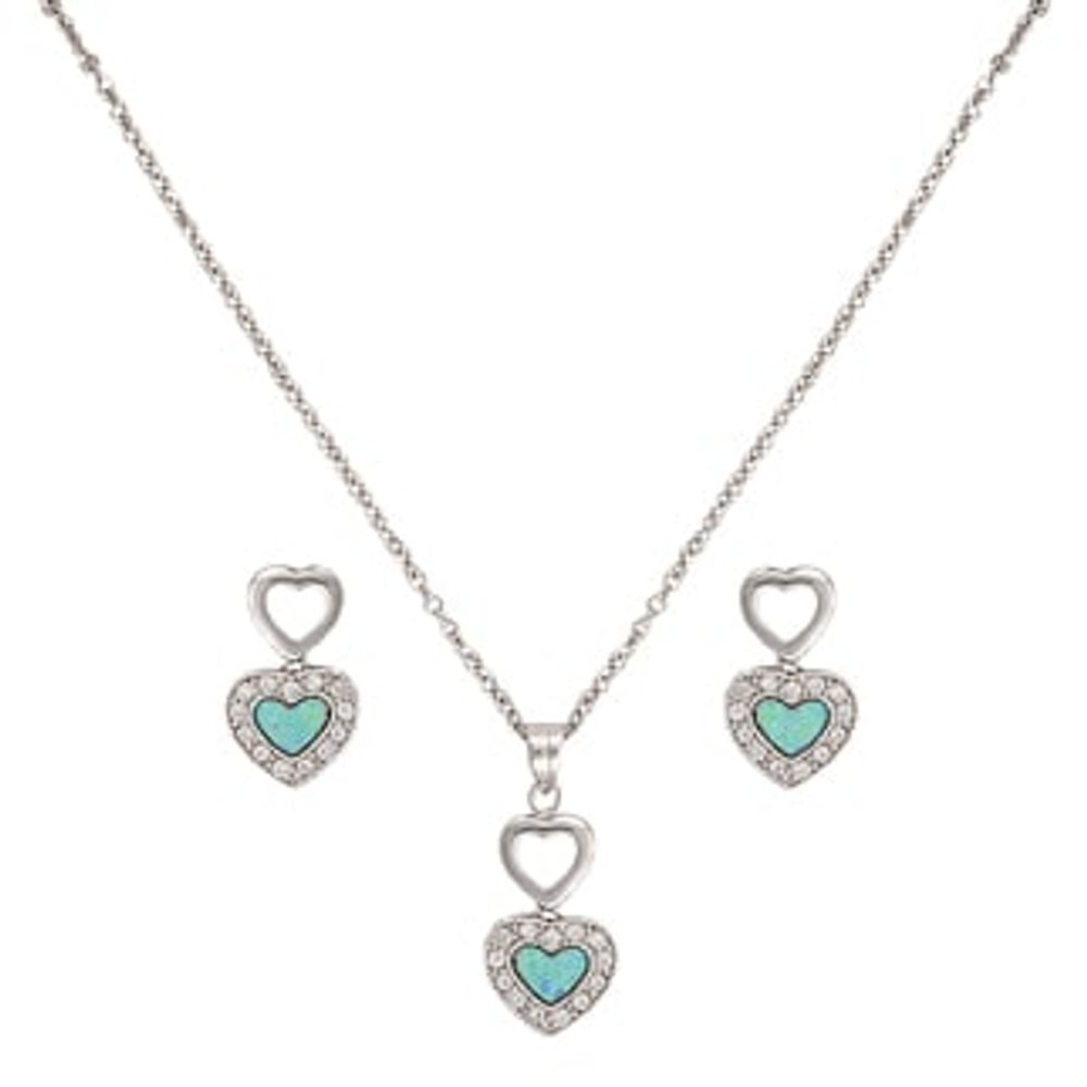 Montana Silversmiths River Lights in Love Jewelry Set, JS2537