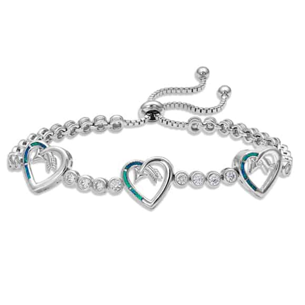 Montana Silversmiths Follow Your Arrow Heart Bolo Bracelet, BC3949