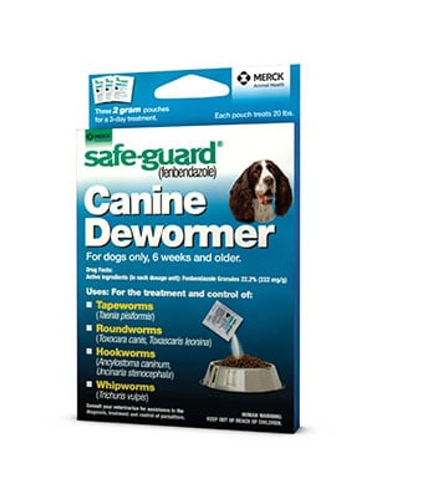 Safe-Guard Canine Dewormer 2 gm., 20 lb.
