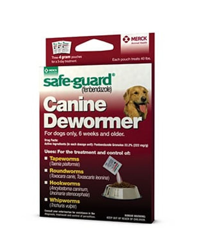 Safe-Guard Canine Dewormer 4 gm., 40 lb.
