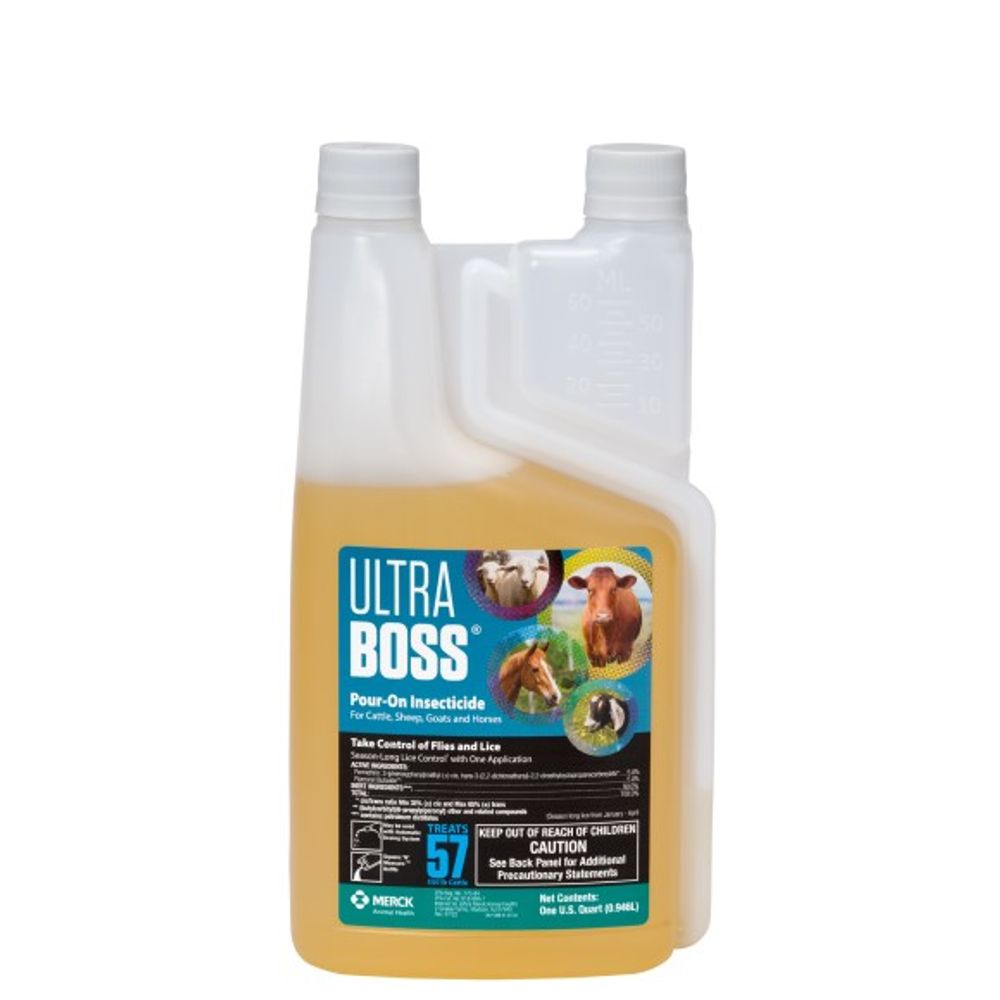 Merck, Ultra Boss Pour-On Insecticide, 1 qt