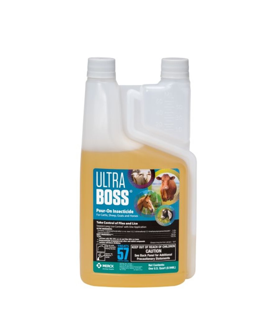 Merck, Ultra Boss Pour-On Insecticide, 1 qt