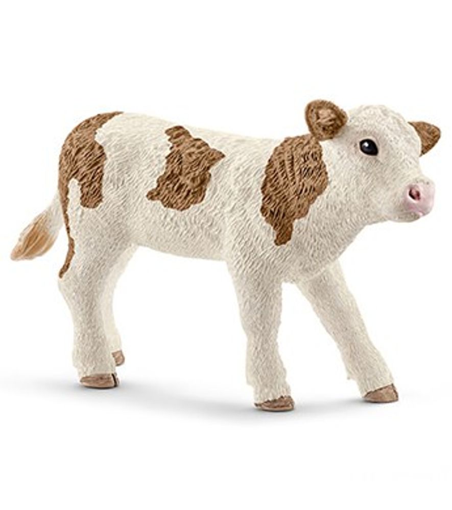 Schleich, Simmental Calf Toy Figure, 13802