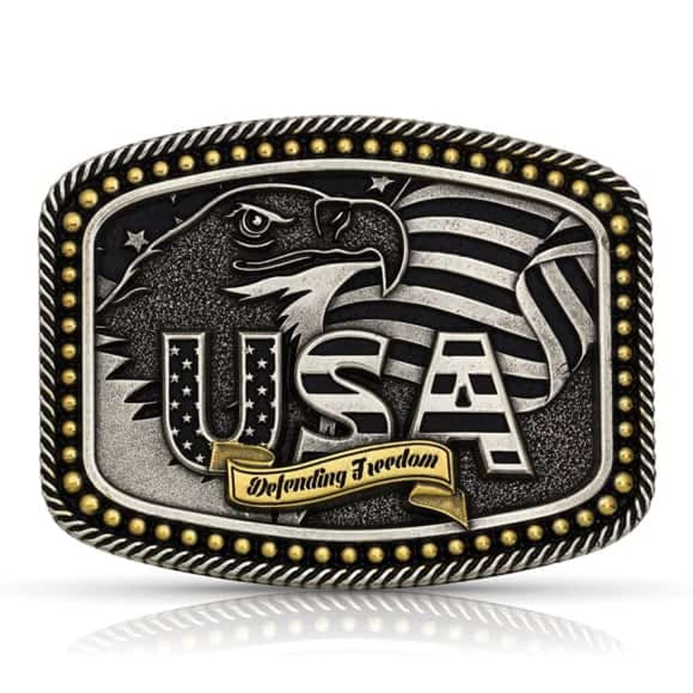 Montana Silversmiths Defending Freedom USA Buckle, A787