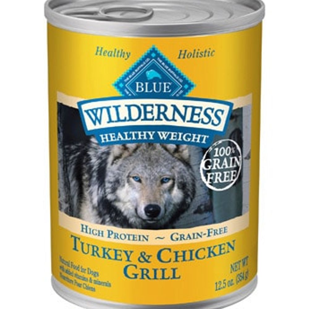 Blue Buffalo, Wilderness Turkey & Chicken Canned Dog Food, 12.5 oz