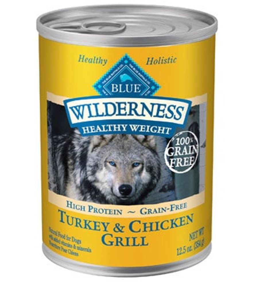 Blue Buffalo, Wilderness Turkey & Chicken Canned Dog Food, 12.5 oz