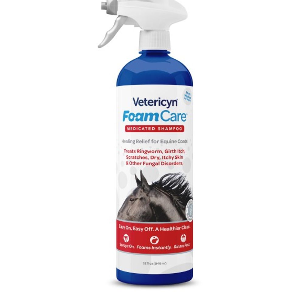 Vetericyn, FoamCare Equine Medicated Shampoo, 32 oz