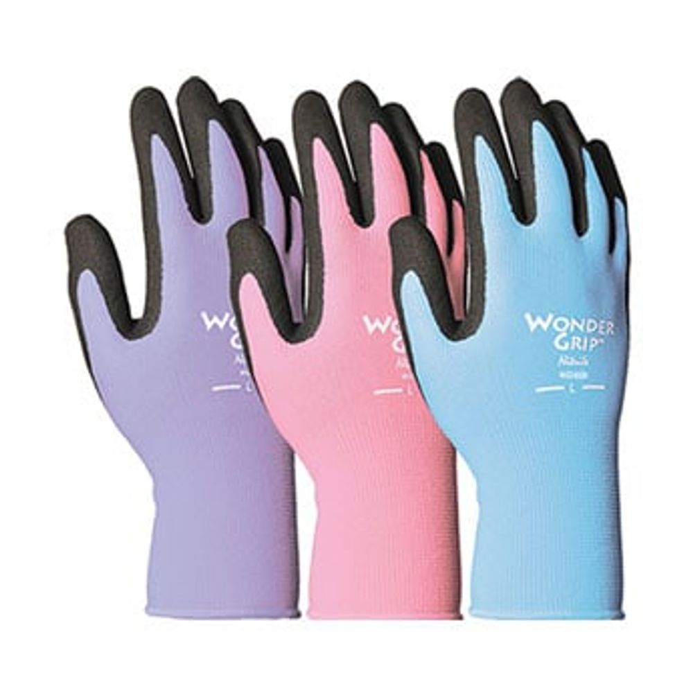 Wonder Grip Garden Gloves, Assorted Colors