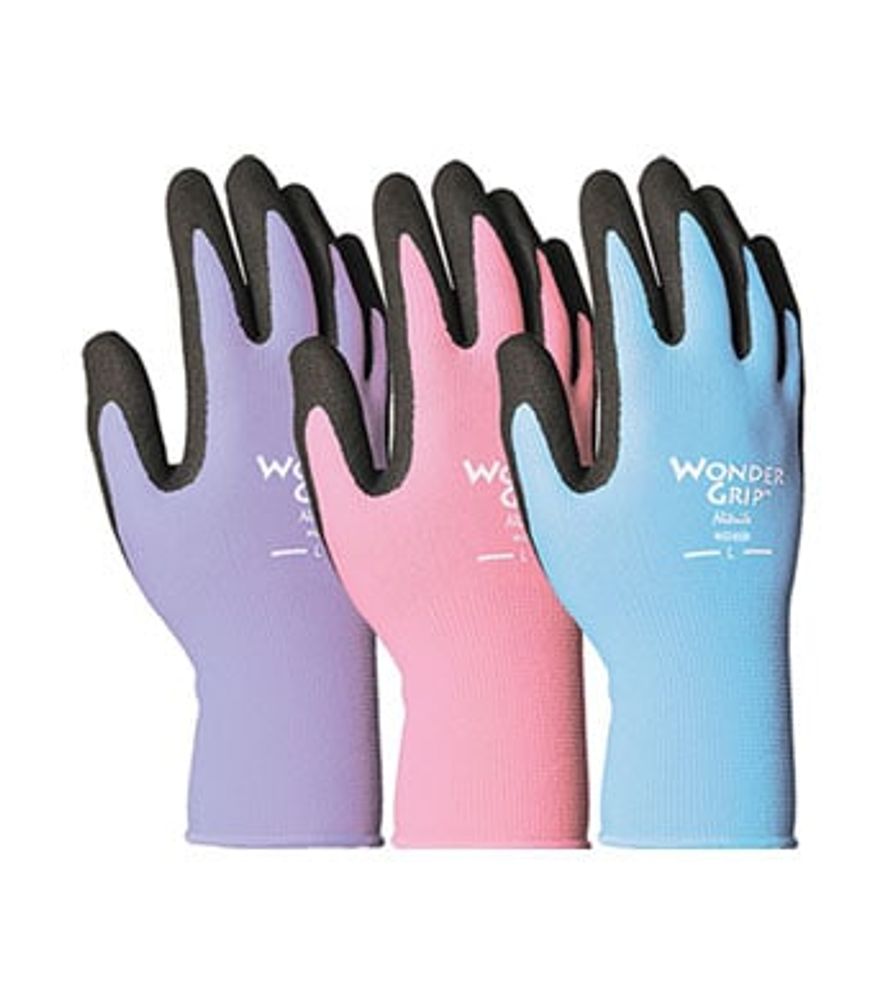 Wonder Grip Garden Gloves, Assorted Colors