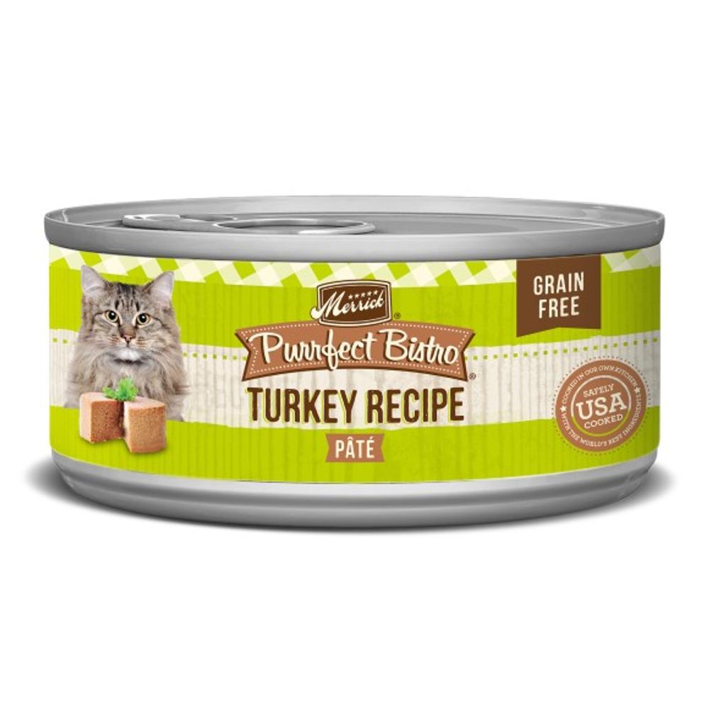 Merrick, Purrfect Bistro Grain Free Turkey Pate Cat Food, 5.5 oz