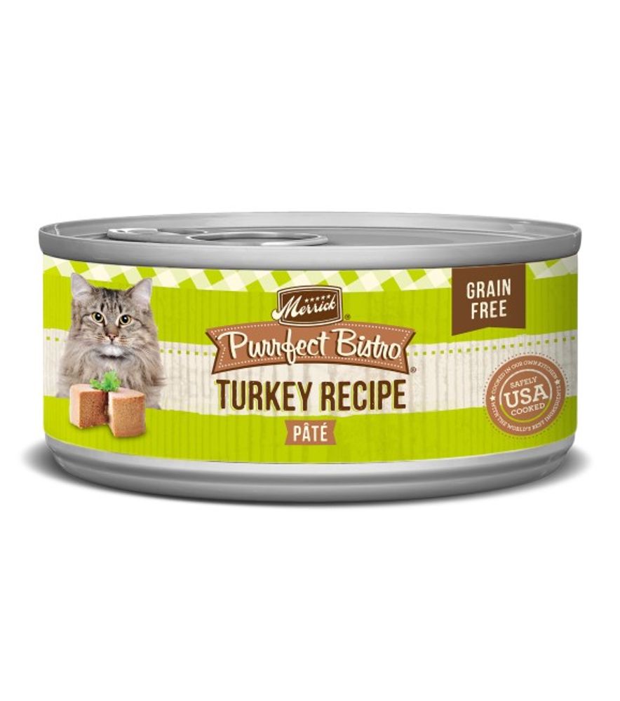 Merrick, Purrfect Bistro Grain Free Turkey Pate Cat Food, 5.5 oz