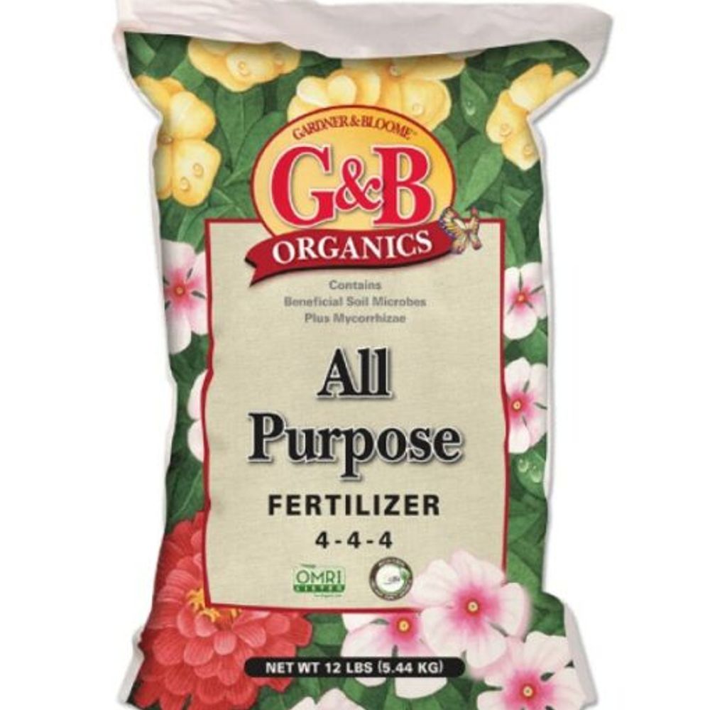 G&B Organics, All-Purpose 4-4-4 Fertilizer 