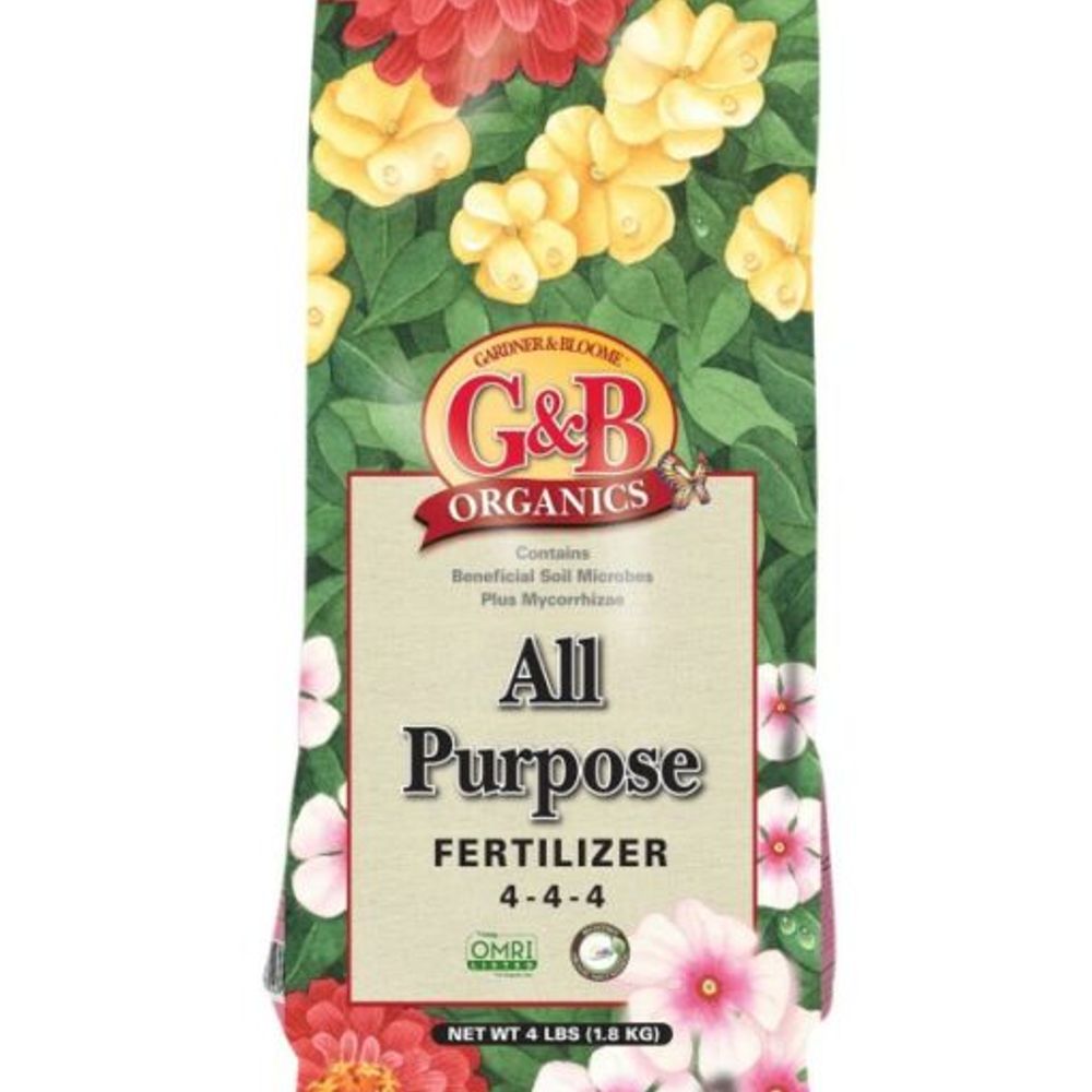 G&B Organics, All-Purpose 4-4-4 Fertilizer 