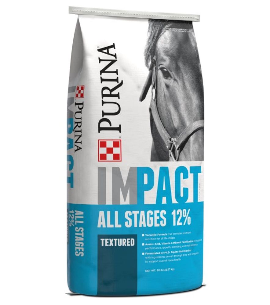 Purina, Impact All Stages 12% Textured, 50 lb