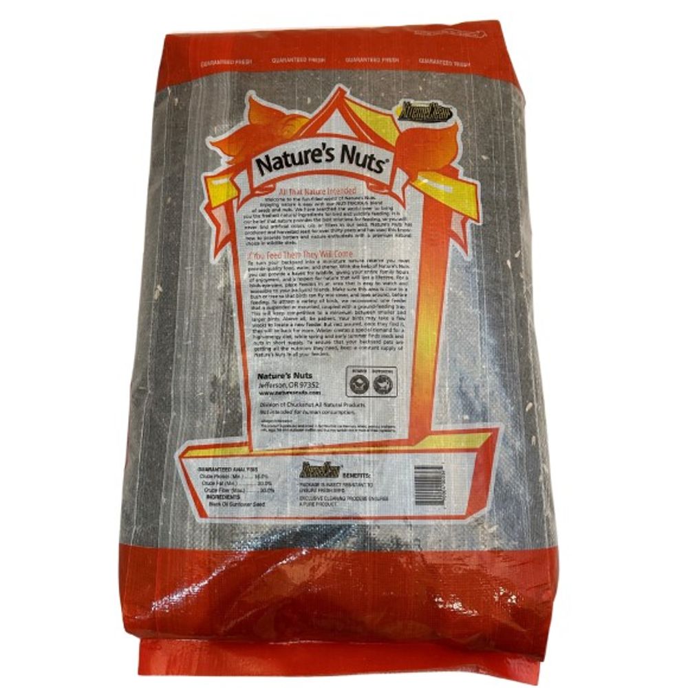 Nature's Nuts, Black Oil Sunflower Seeds, 40 lb