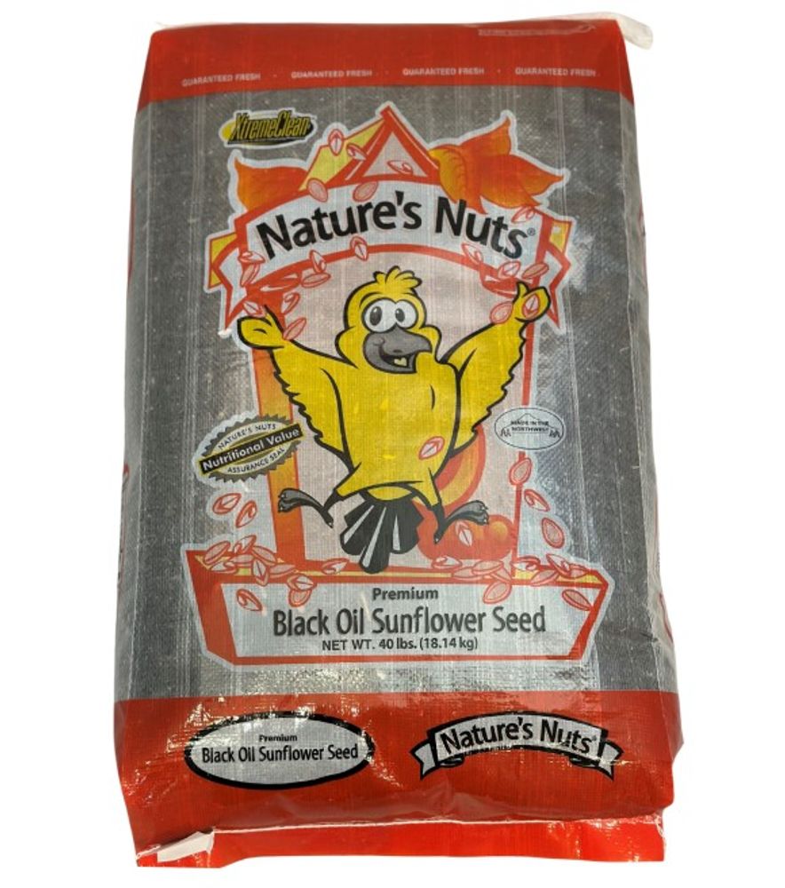 Nature's Nuts, Black Oil Sunflower Seeds, 40 lb
