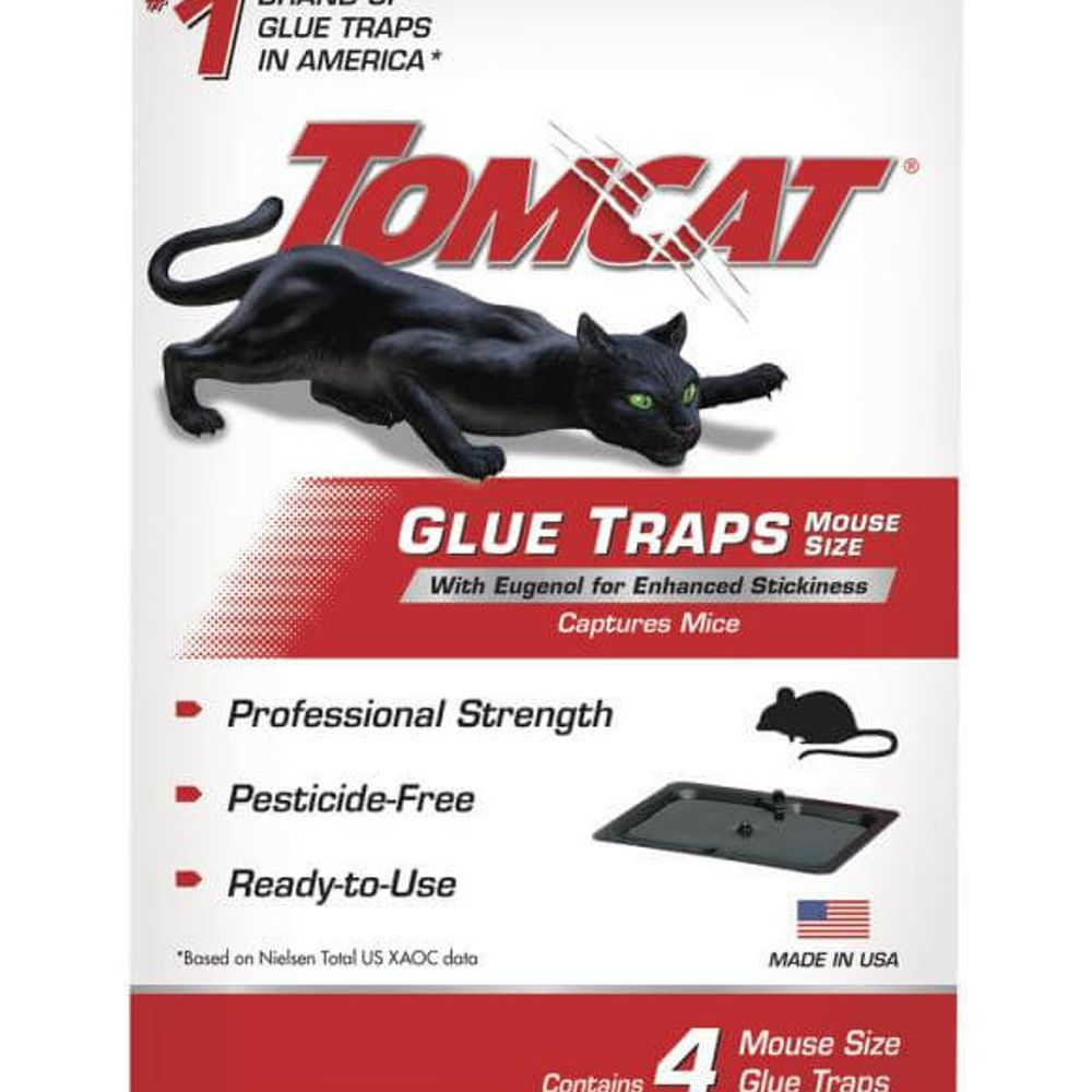 Tomcat, Super Hold Mouse Glue Traps, 4 pk