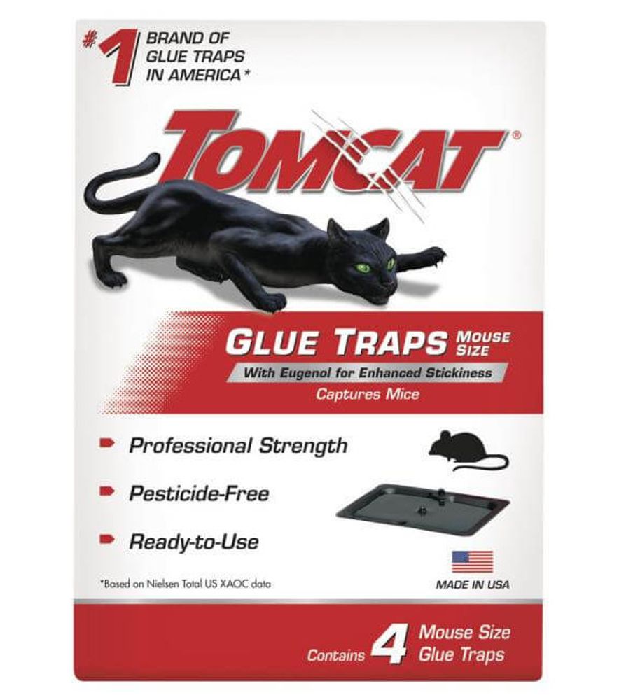 Tomcat, Super Hold Mouse Glue Traps, 4 pk