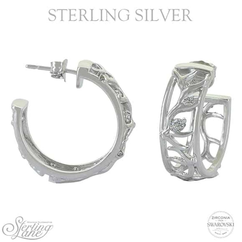 Montana Silversmiths Pursue the Wild Embracing the Wild Hoop Earrings, SLKTER4057TQ