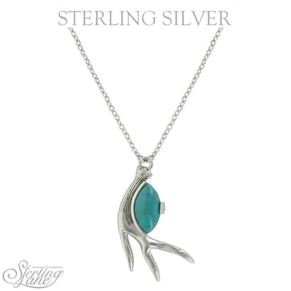 Montana Silversmiths Pursue the Wild Hidden Treasure Turquoise Necklace, SLKTNC2806