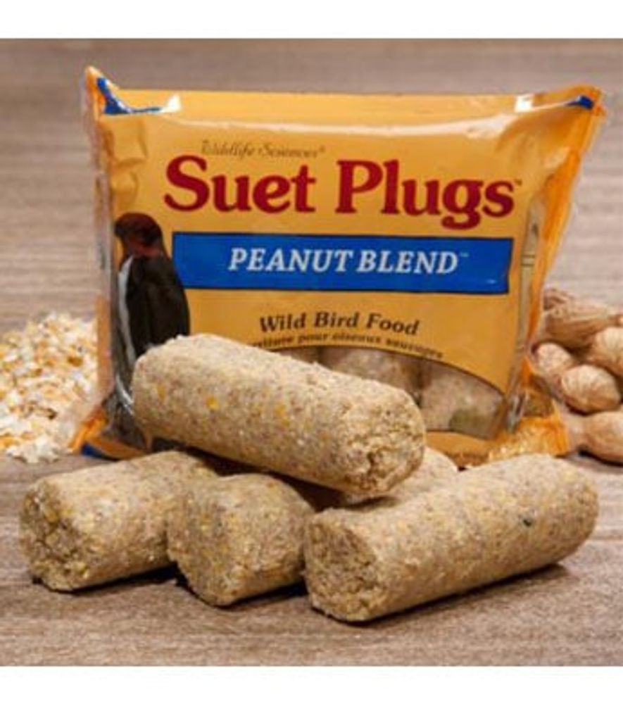 Wildlife Sciences Peanut Suet Plugs, 4 pack.