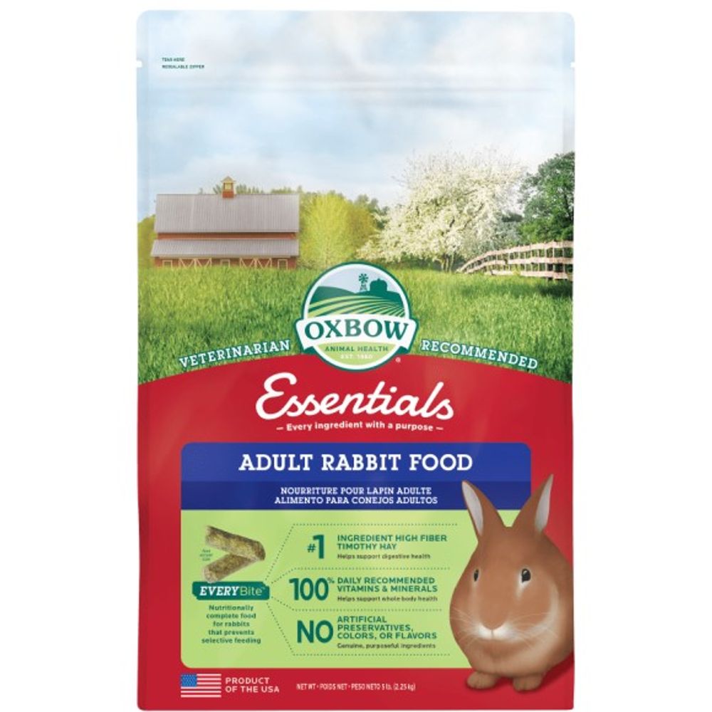 Oxbow, Essentials Adult Rabbit Food, 5 lb