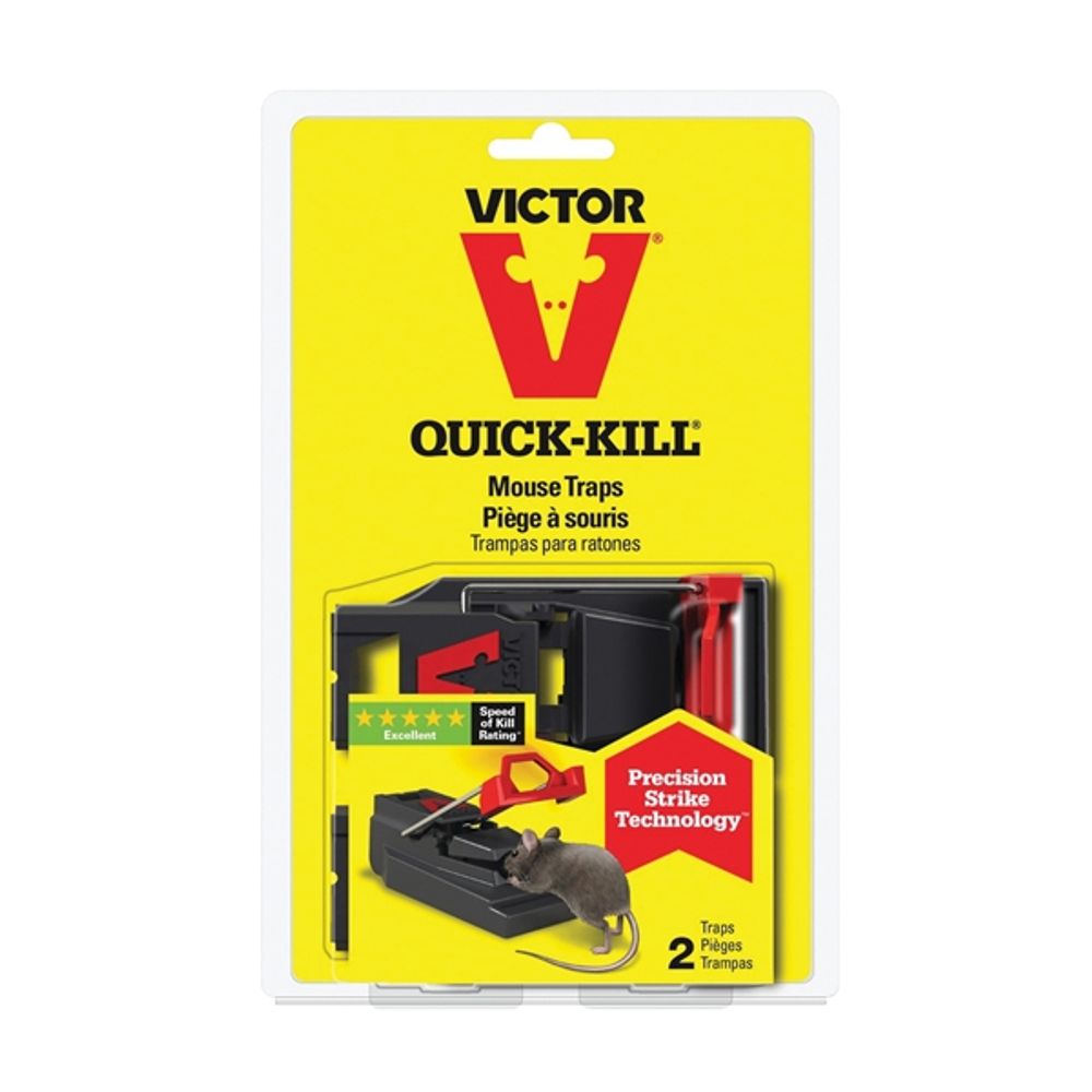 Victor Quick Kill Mouse Trap, 2pk.