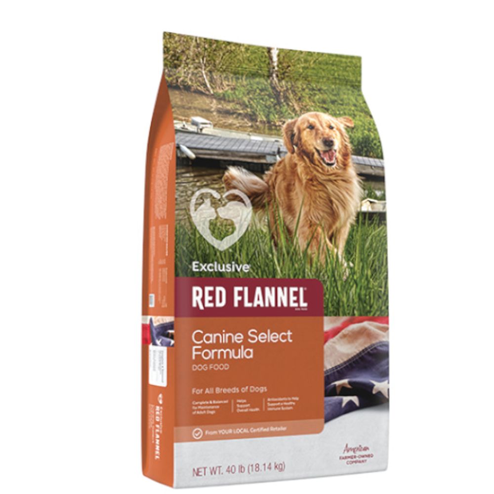 Red Flannel, Canine Select Dog Food, 40 lb