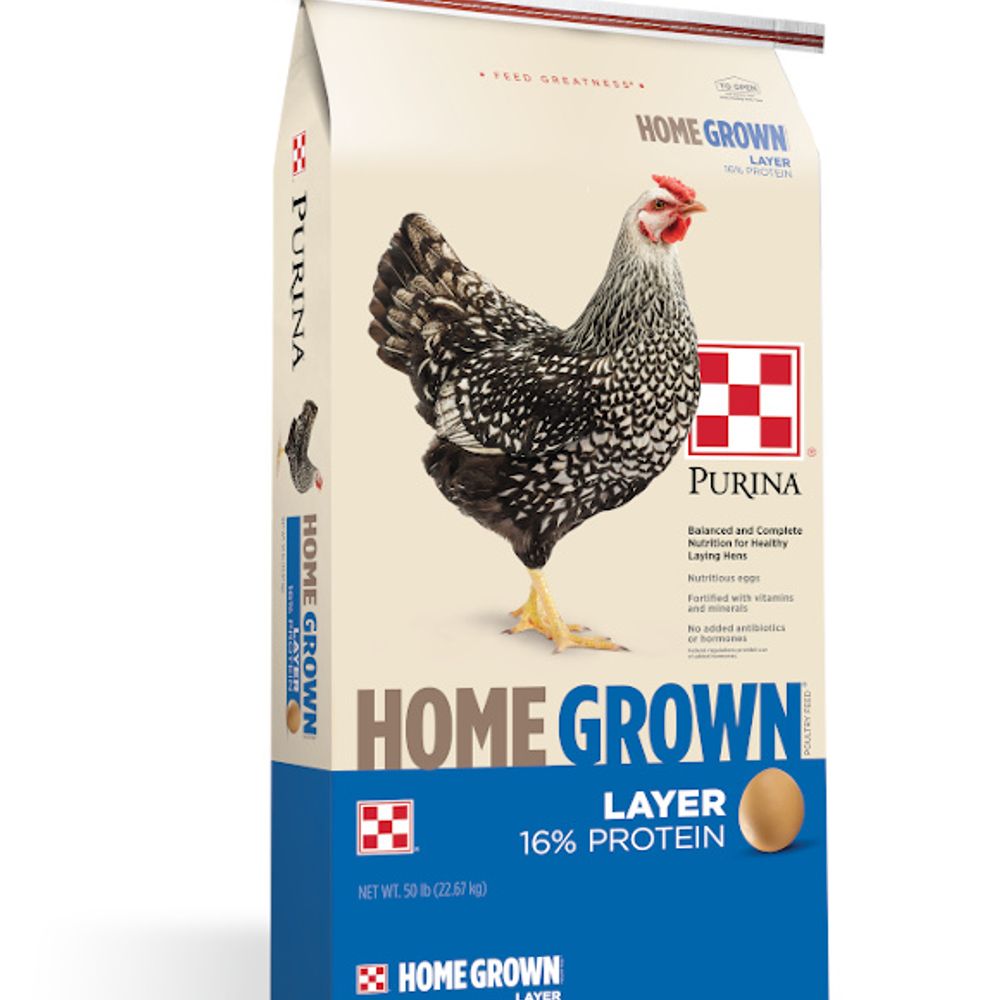 Purina, Home Grown Corn and Soy Free Layer Crumble, 50 lb
