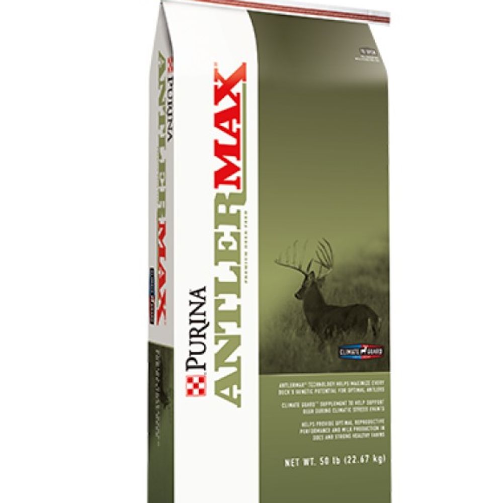 Purina, AntlerMax Mule Deer 22 with Climate Guard & Bio-LG Feed, 50 lb
