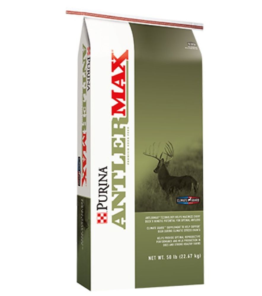 Purina, AntlerMax Mule Deer 22 with Climate Guard & Bio-LG Feed, 50 lb