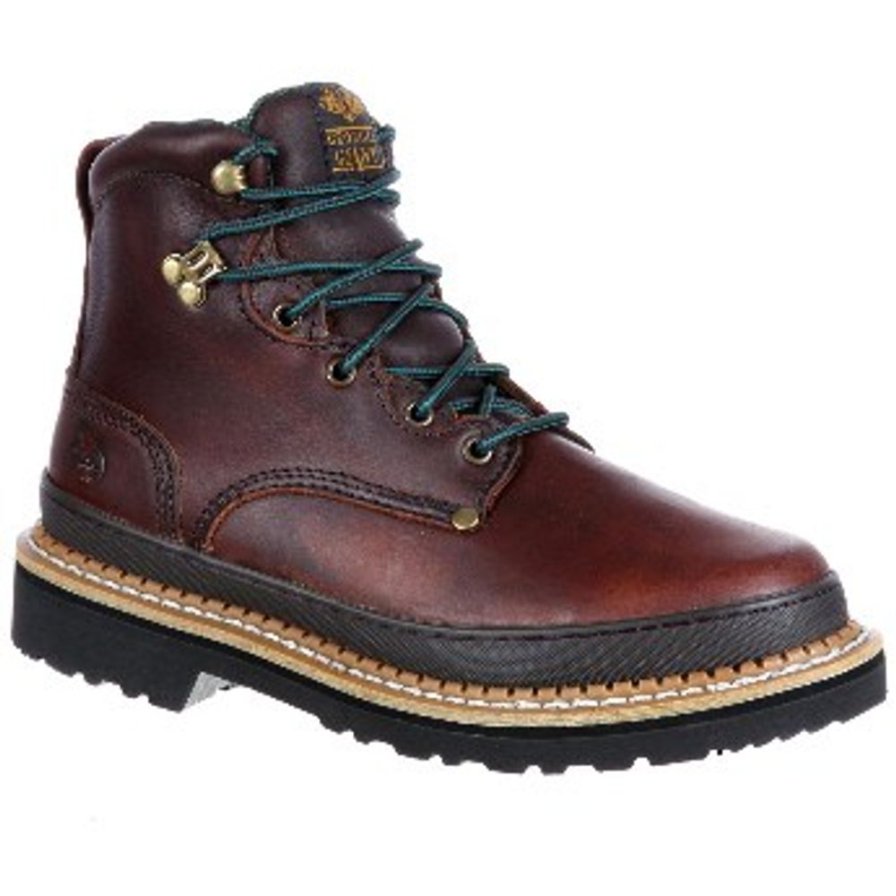 Georgia Boot, Men's 6" Giant Lace-Up Work Boot Brown, G6274