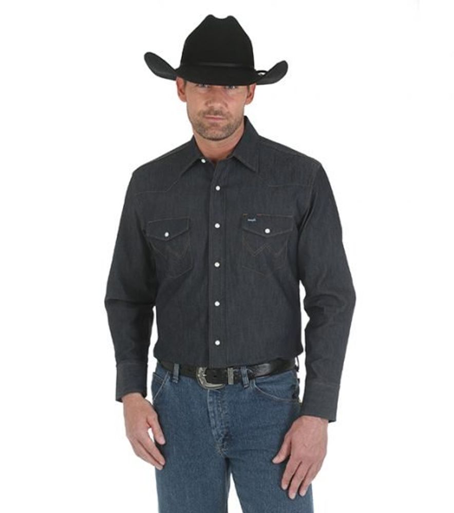 Wrangler Men's Premium Performance Advanced Comfort Cowboy Cut Shirt, MACW0