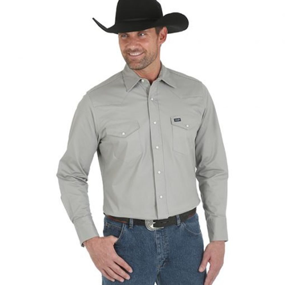 Wrangler Men's Premium Performance Advanced Comfort Cowboy Cut Shirt, MACW0