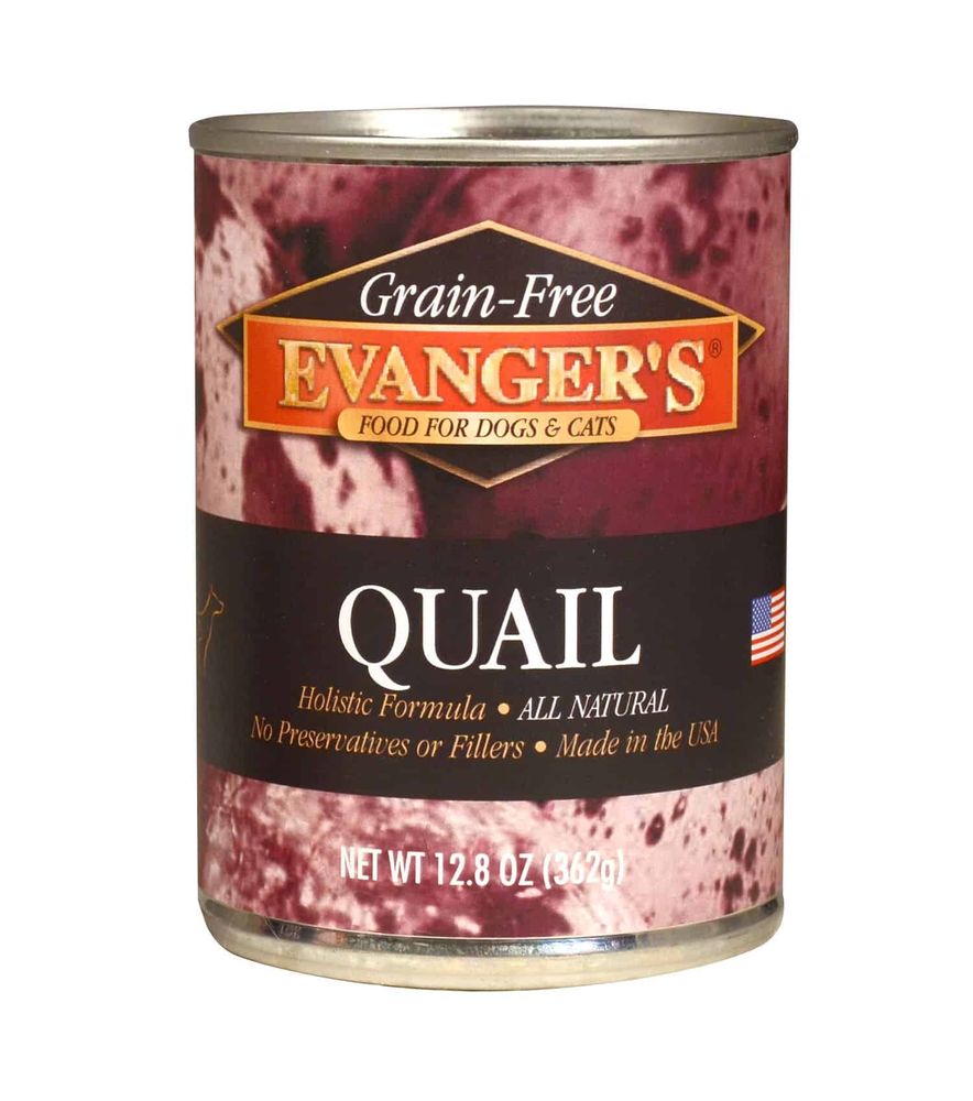 Evanger's, Grain Free Quail Canned Dog Food, 12.8 oz