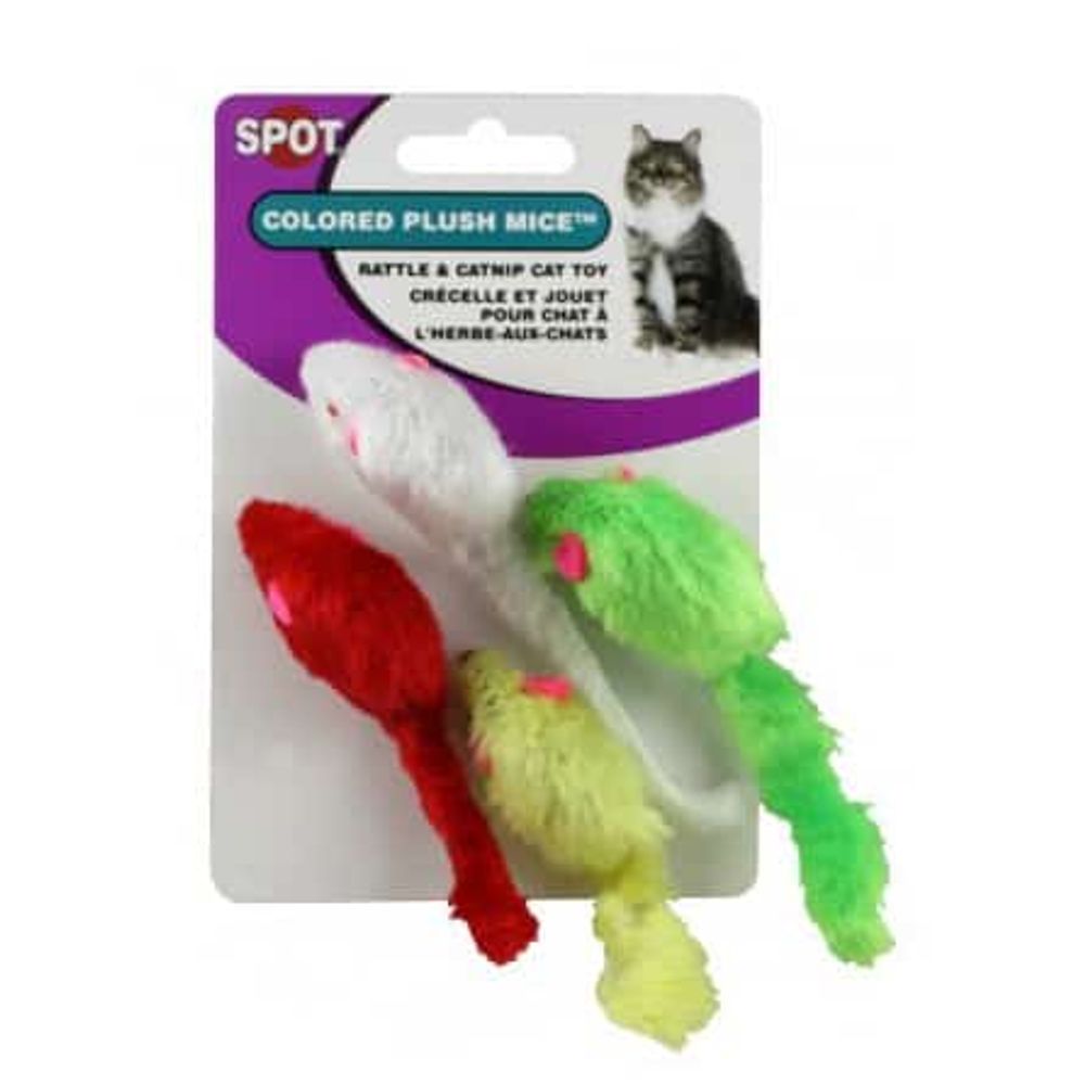 Plush Mice Cat Toy, 4 pk.
