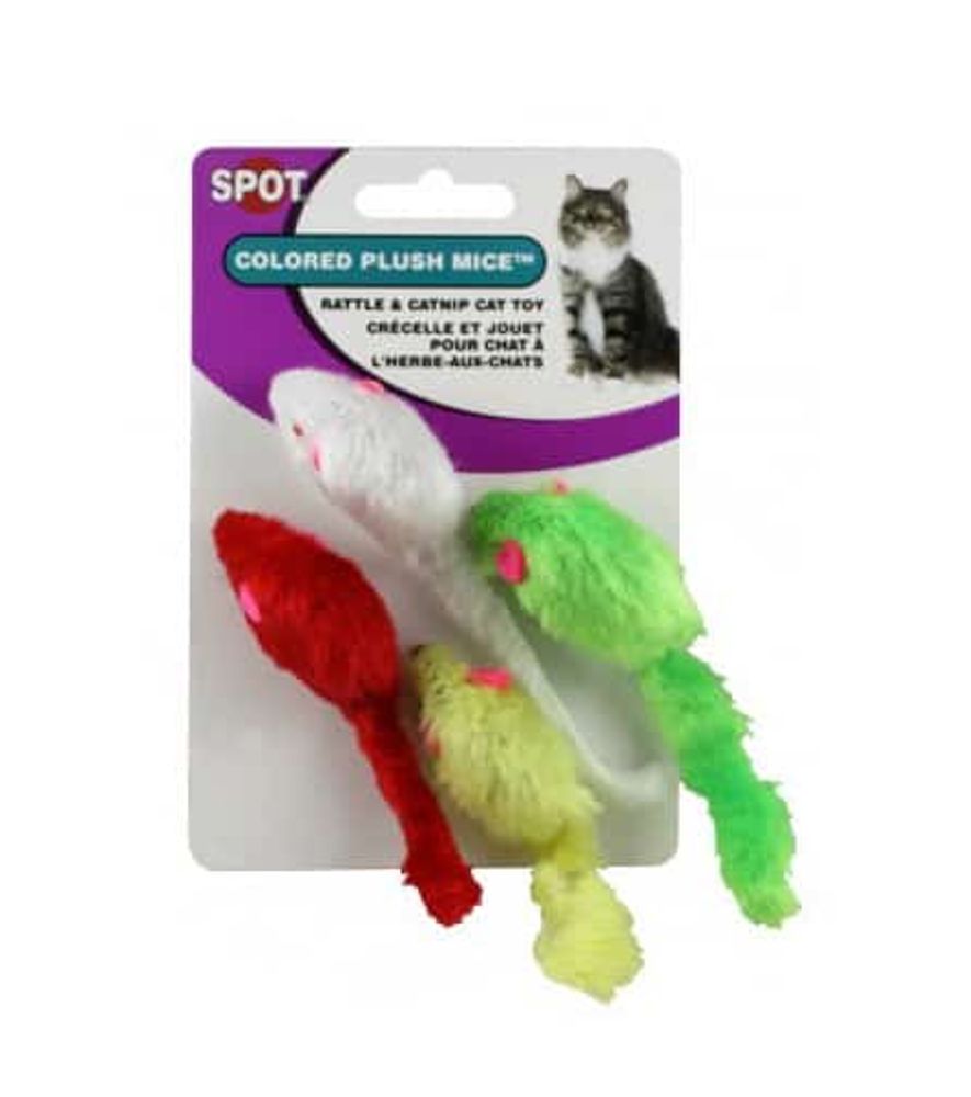 Plush Mice Cat Toy, 4 pk.