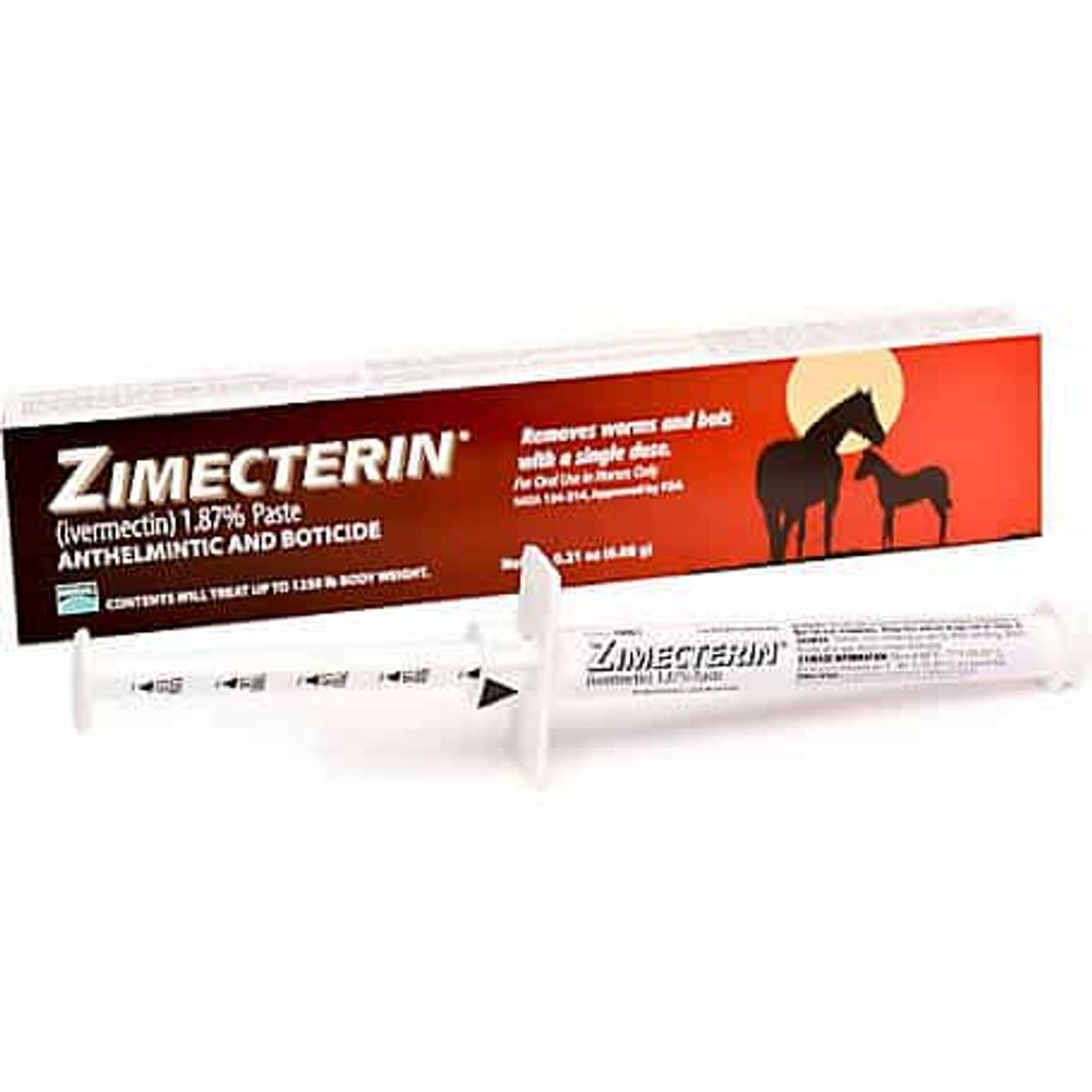 Zimecterin, Horse Dewormer Paste, Single Dose