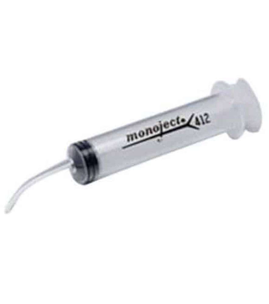 Monoject Curved Tip Syringe, 12CC