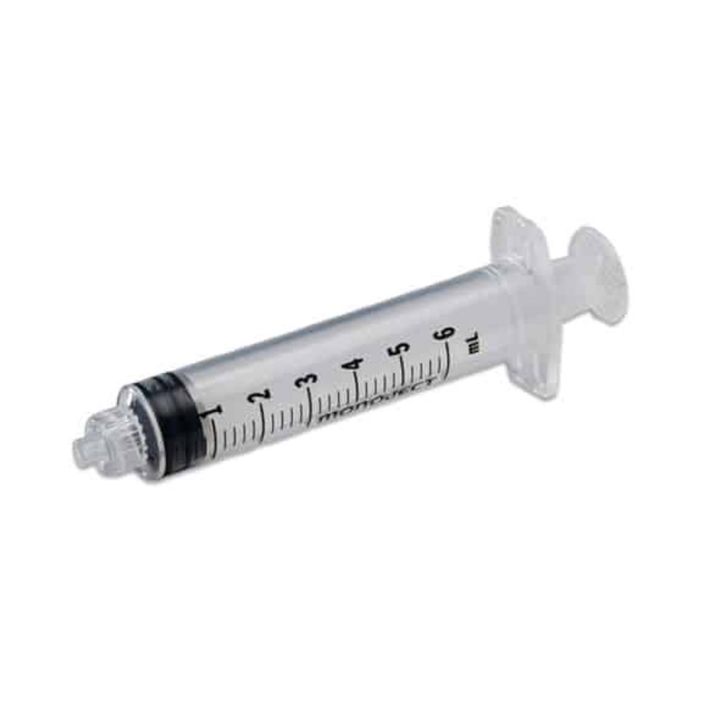 Monoject Luer Tip Syringe, 6CC